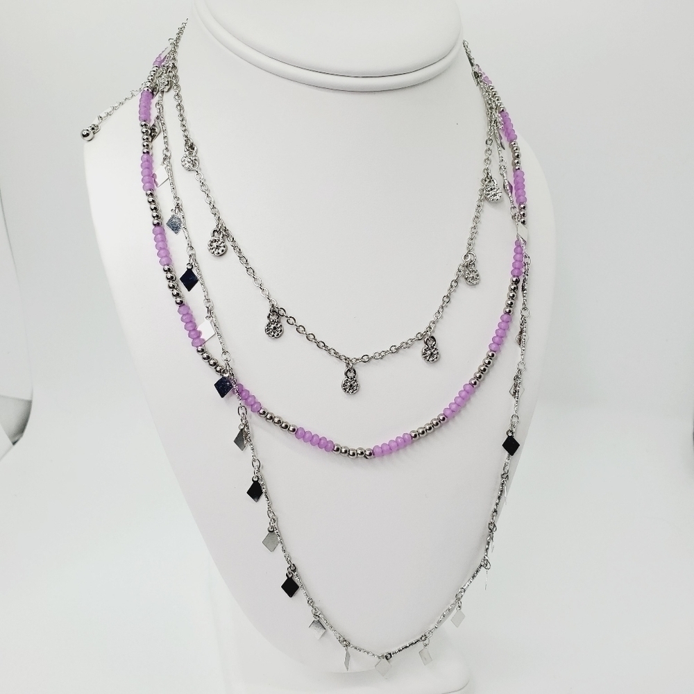ROMOLO STITCH FIX πβ LONG LAYERED NECKLACE BEADED